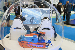 Проект разработки ООО «Газпром трансгаз Санкт-Петербург» по созданию первого обитаемого подводного отечественного аппарата представлен на стенде «Наука и инновации» ПАО «Газпром»