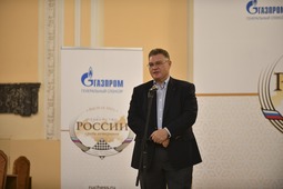 Георгий Фокин, Президент Спортивной федерации шахмат Санкт-Петербурга, на открытии Первенства