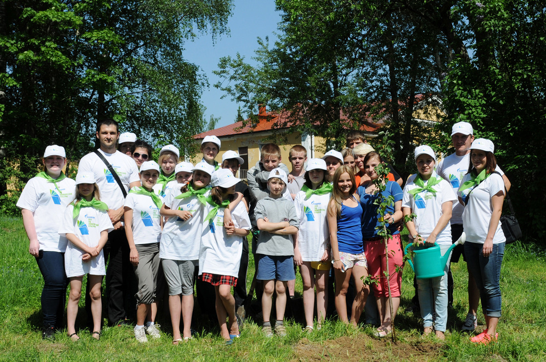 Участники акции «Зеленый марафон»