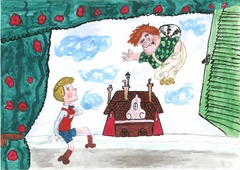 «Малыш и Карлсон», автор Карина Сошникова, 9 лет (Пикалевское ЛПУМГ)