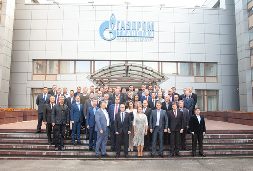 Участники семинара Управления корпоративной защиты в центральном офисе ООО «Газпром трансгаз Санкт-Петербург»