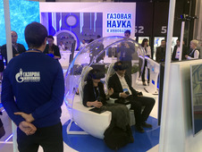 Проект разработки ООО «Газпром трансгаз Санкт-Петербург» по созданию первого обитаемого подводного отечественного аппарата представлен на выставке на стенде «Наука и инновации» ПАО «Газпром»