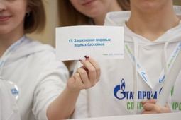 Команда "Газпром трансгаз Санкт-Петербург" защитила проект на тему "Загрязнение мировых водных бассейнов".