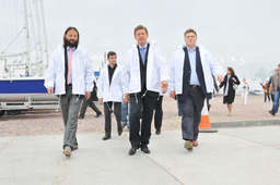 Владимир Любомиров, Дмитрий Самохин (на заднем плане), Алексей Миллер и Георгий Фокин