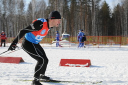 Бочкарев Олег (Ржевское ЛПУМГ) в лыжной гонке классическим стилем