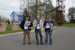 Финалисты конкурса (слева направо — Алексей Зубарев, Николай Артамонов, Илья Фрюжников)